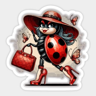 Elegant Ladybug Runway Sticker